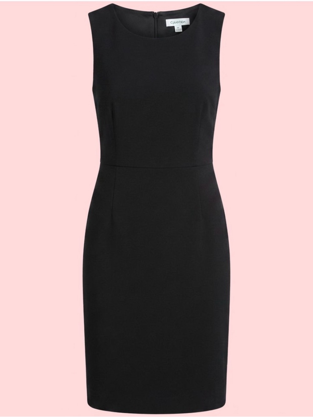 Calvin Klein Little Black Dress Sheath Day-to-Night Cocktail Party Sz 10
